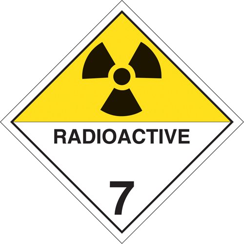 SJ384-Radioactive Materials TDG Placard
