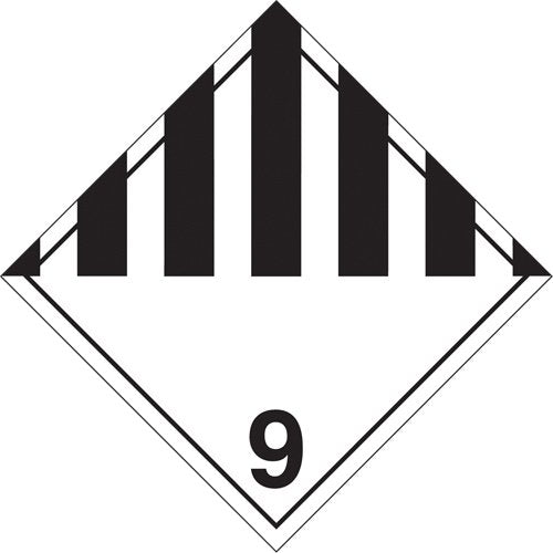 SD340-Miscellaneous Danger TDG Placard