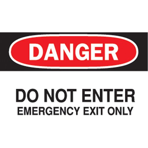 SJ526-"Emergency Exit Only" Sign
