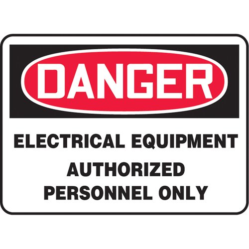 SJ555-"Electrical Equipment" Sign