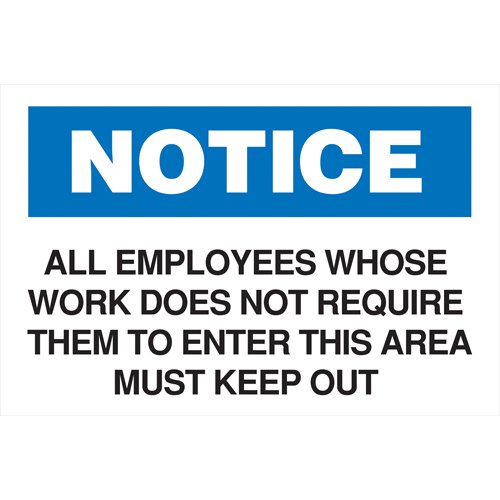 SJ684-Restricted Access Sign