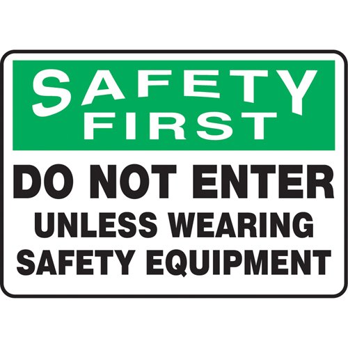 SJ894-"Wearing Safety Equipment" Sign