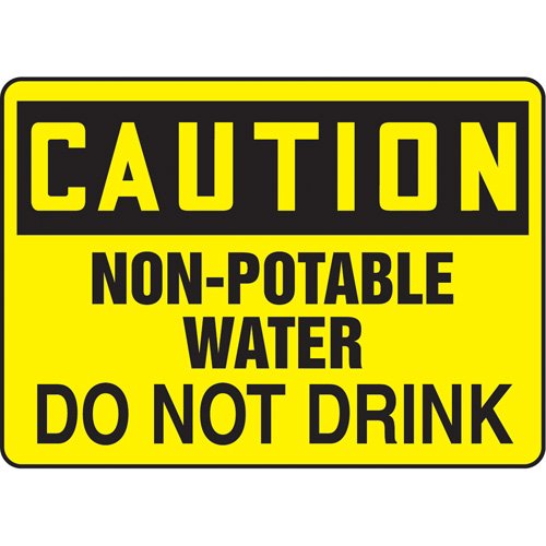SJ996-"Non-Potable Water" Sign