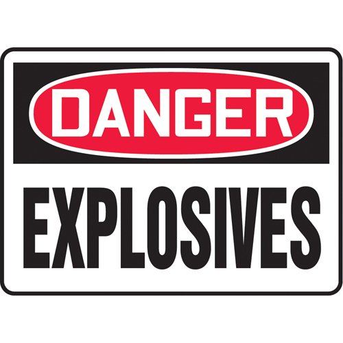 SK247-"Explosives" Sign