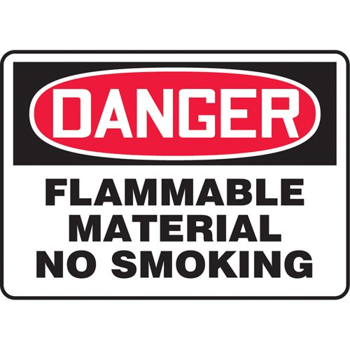 SK285-"Flammable Material" Sign