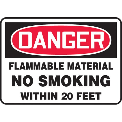 SK287-"Flammable Material" Sign