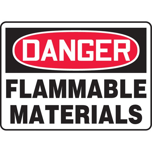 SK294-"Flammable Material" Sign