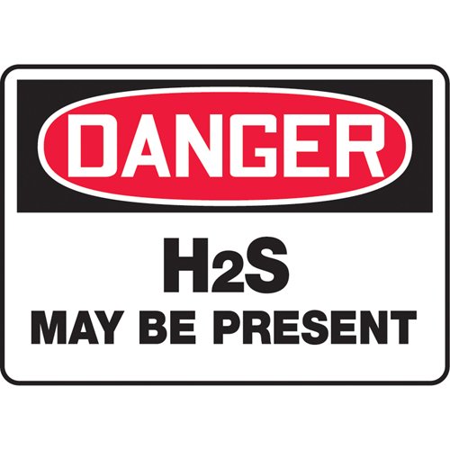 SK330-"H2S May Be Present" Sign