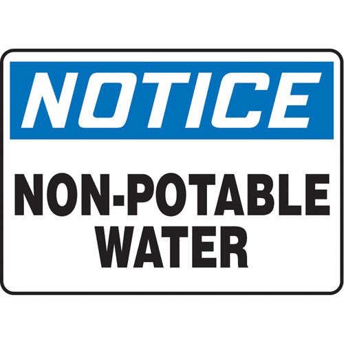 SK578-"Non-Potable Water" Sign