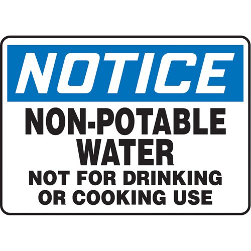 SAT455-"Non-Potable Water" Sign