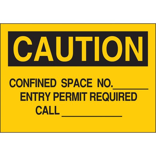 SK727-Customizable "Confined Space" Sign