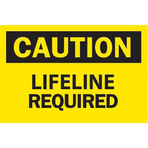 SK772-"Lifeline Required" Sign