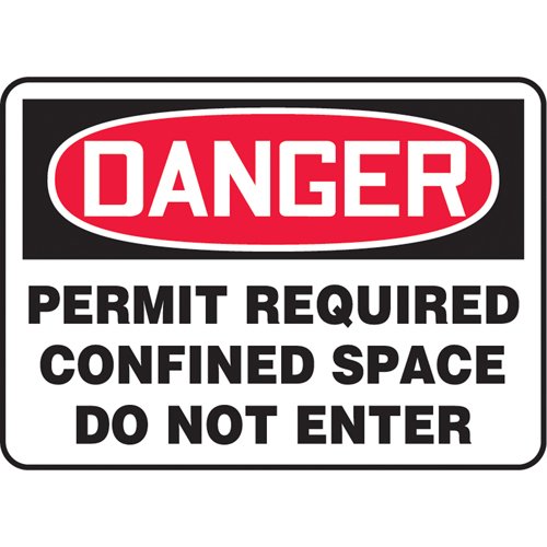 SK863-"Permit Required Confined Space" Sign