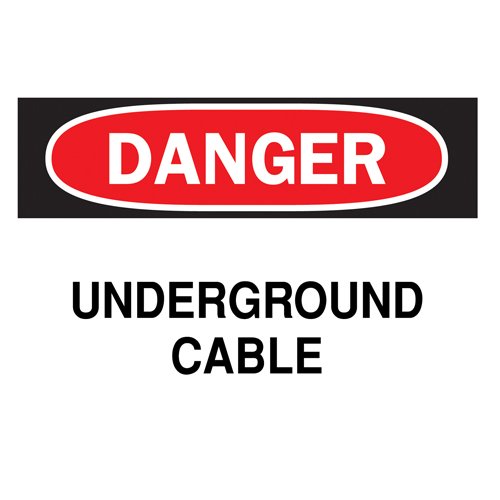 SL233-"Underground Cable" Sign