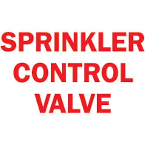 SL677-"Sprinkler Control Valve" Sign