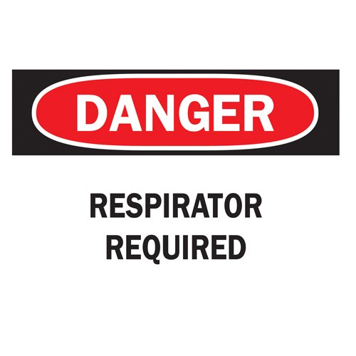 SM178-"Respirator Required" Sign