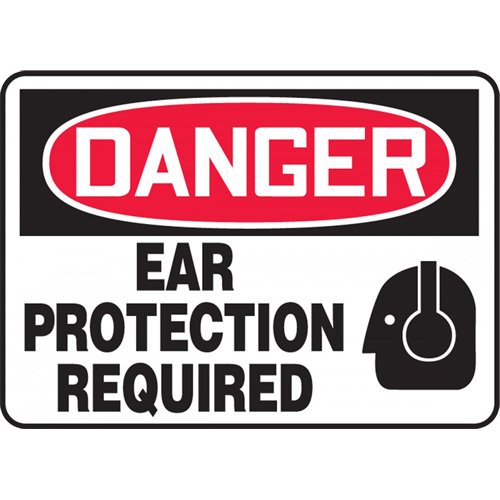 SM254-"Ear Protection Required" Sign