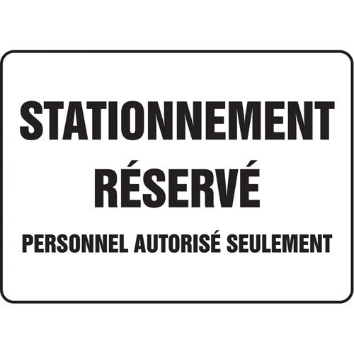 SO209-"Stationnement réservé" Sign