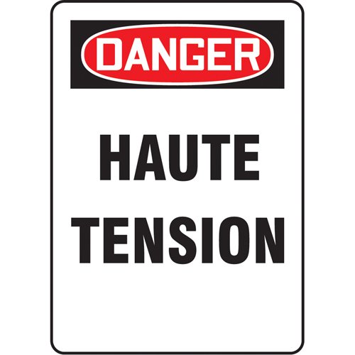 SO796-"Haute tension" Sign