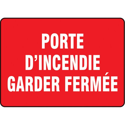 SO983-"Porte d'incendie" Sign