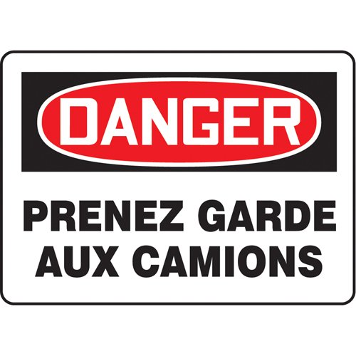 SP143-"Prenez garde aux camions" Sign