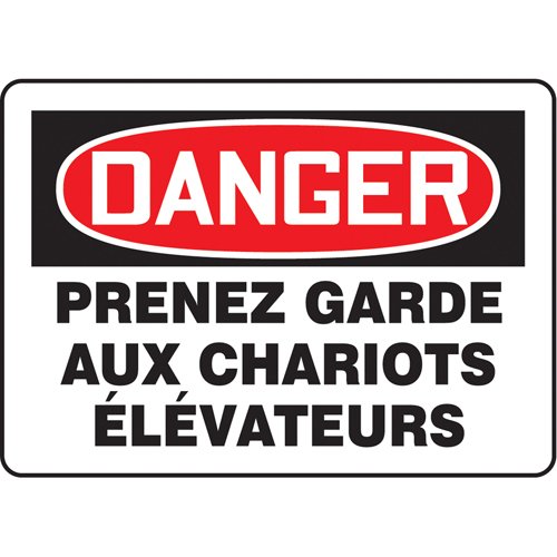 SP147-"Prenez garde aux chariots élévateurs" Sign