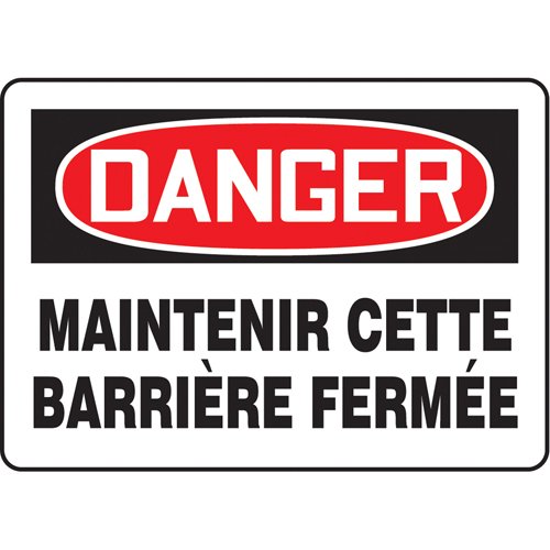 SP588-"Maintenir cette barrière fermée" Sign