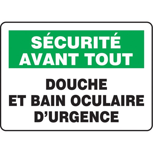 SP613-"Douche et bain oculaire d'urgence" Sign