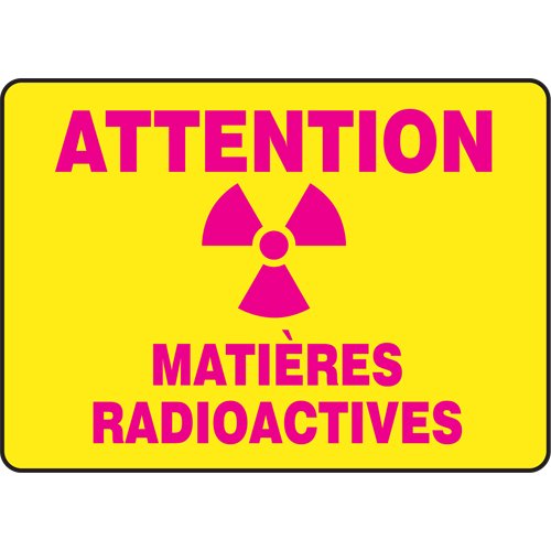 SP968-"Matières radioactives" Sign