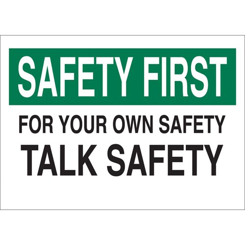 SR088-"Talk Safety" Sign