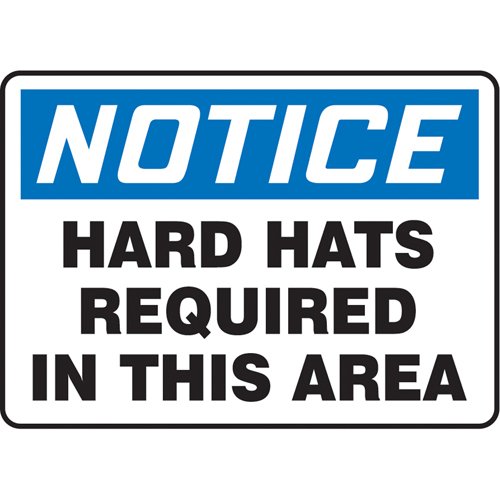 SU952-"Hard Hats Required" Sign