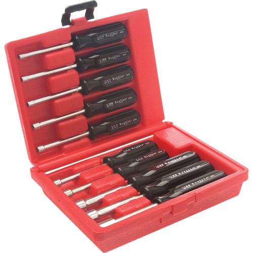 TBH971-Drilled Shaft Nut Driver Set With Red Plastic Case