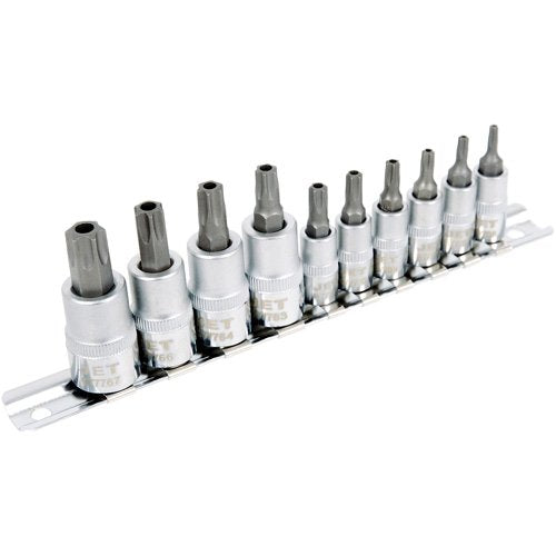 TFW427 - SS1438-10TB 10-Piece 1/4" & 3/8" Drive Tamperproof TORX® Bit Socket Set