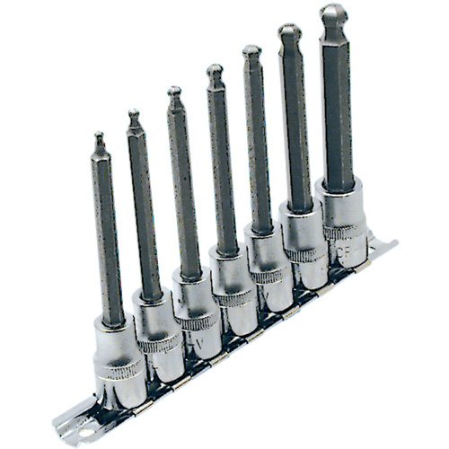 TFW430 - LHSW-3807 SAE 4" Long Ball Nose Socket Set
