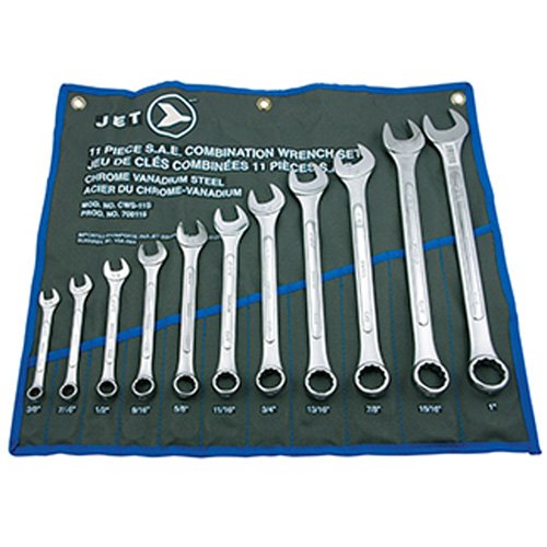TFW999 - 11-Piece SAE Raised Panel Combination Wrench Set