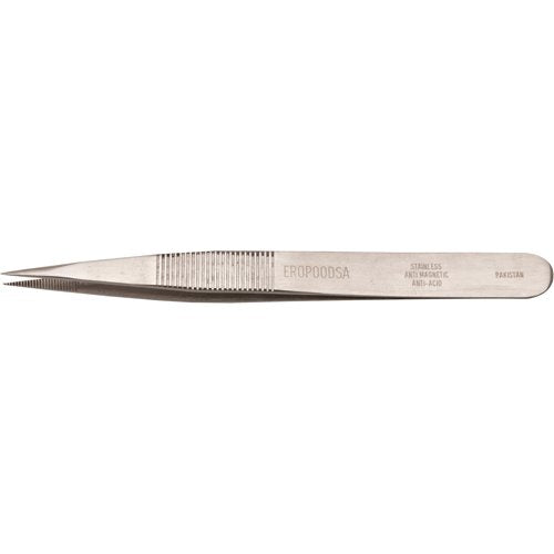 TKZ978-Tweezers - Pointed Tips, Straight - 4.75" (120 mm)