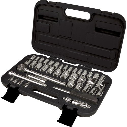 TLV360-1/4" & 3/8" Drive SAE/Metric Socket Set