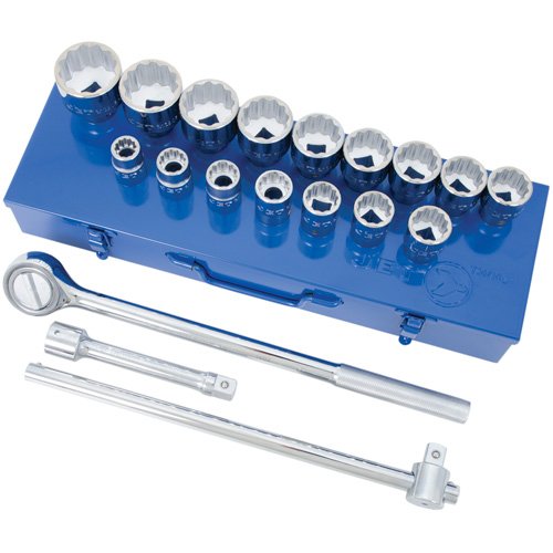 TM668 - SW7521 12-Point SAE Socket & Socket Wrench Set