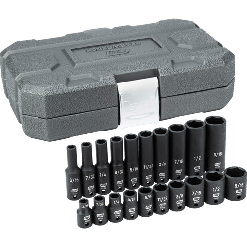 TPB411 - 6 Point Standard and Deep Impact SAE Socket Set