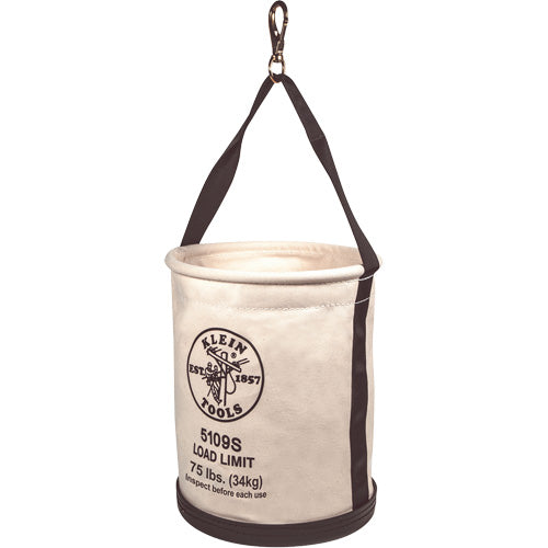 TUB863 - Canvas Bucket, Straight Wall with Swivel Snap and Drain Holes