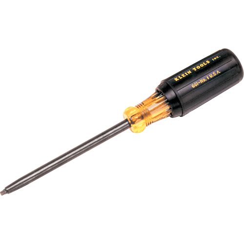 TV528-Klein® Cushion-Grip Screwdrivers-Round Shank, Square Recess Tip