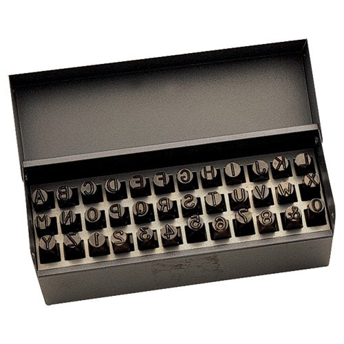 TYP566-Letter & Number Hand Stamp Set