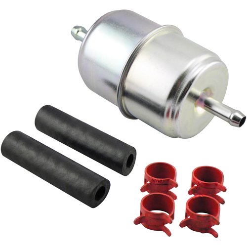 TYS705-BF833-K2 In-Line Fuel Filter with Clamps & Hoses