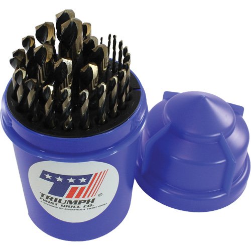 UAL873-Triumph® ThunderBit® Heavy-Duty T17HDDC Clip-On Index Jobber Drill Bit Set