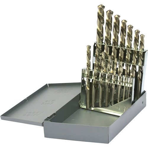 UAP256-Drillco® USA Left-Hand Jobber Length Drill Bit Set