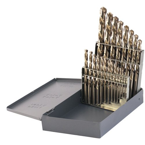 UAP257-Drillco® USA Left-Hand Jobber Length Drill Bit Set