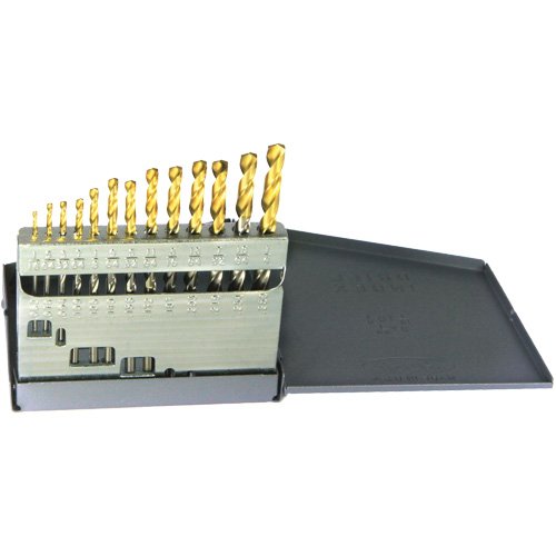 UAP296-Drillco® TiN Tipped Jobber Length Drill Bit Set
