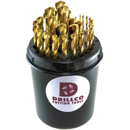 UAP299-Drillco® TiN Tipped Jobber Length Drill Bit Set