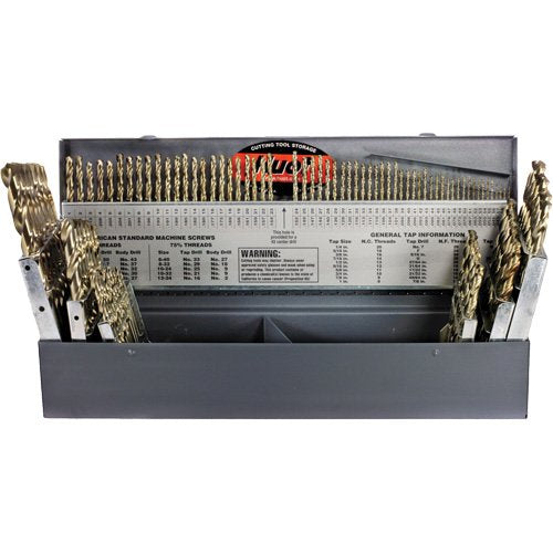 UAP308-Drillco® USA Heavy-Duty Jobber Length Drill Bit Set