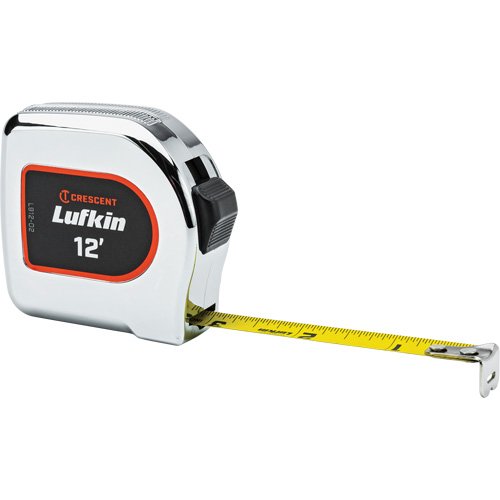 UAX201-Legacy Chrome Case Yellow Clad Tape Measure